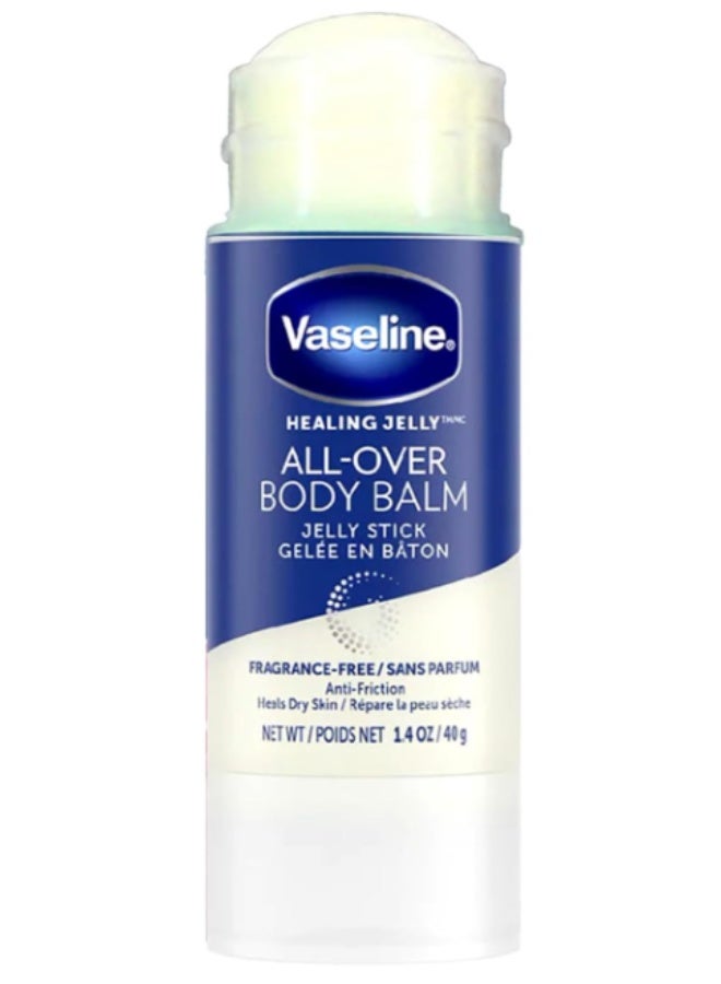 Vaseline Healing Jelly Body Balm Stick for Dry Skin Relief Unscented Targeted Healing for Hard-To-Reach Spots 40 g - Image 1